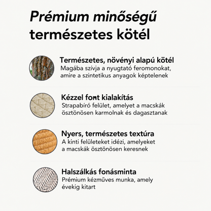 Cicavilág Ösztönkosár | Kézzel font macskakosár lakásban élő cicáknak